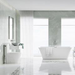Swiss Madison St. Tropez One Piece Elongated Toilet Side Flush 1.28 gpf, Black Hardware - SM-1T253HB - The Home Selection