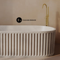 Swiss Madison Delice 67" Freestanding Concrete Bathtub, Drain Included - SM-FB1201