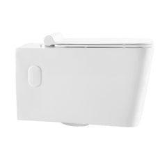 Swiss Madison Concorde Wall-Hung Toilet Bundle 0.8/1.6 GPF Dual Flush with Brass Flush Plate - SM-WT0202