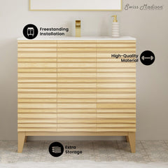 Swiss Madison Cascade 36" Bathroom Vanity - The Home Selection