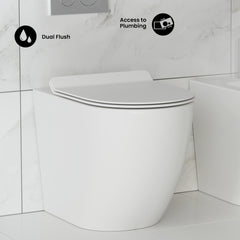 St. Tropez Back-to-Wall Elongated Toilet Bowl - SM-WT514 - The Home Selection