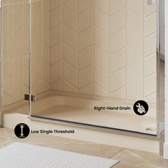Swiss Madison Voltaire 60 x 36 Single-Threshold, Shower Base - SM-SB5 - The Home Selection