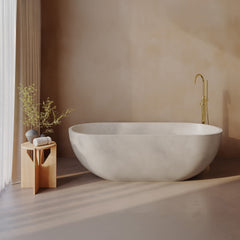 Swiss Madison Claire 60" Freestanding Concrete Bathtub, Drain Included - SM-FB1901