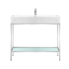 Swiss Madison Pierre 40 Single, Freestanding, Open Shelf, Metal Frame Bathroom Vanity - SM-BV73 - The Home Selection