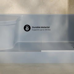 Swiss Madison Aquatique 60" x 32" Right Drain, Shower Base - SM-SB538 - The Home Selection