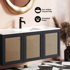 Swiss Madison Classe 48" Wall-Mounted Bathroom Vanity - SM-BV2807
