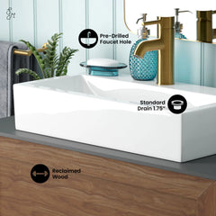 Swiss Madison Rennes 36" Reclaimed Wood Vanity - SM-BV370TK-C