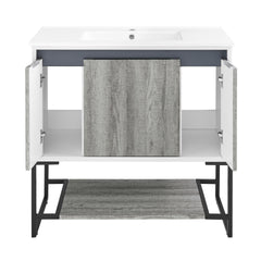 Swiss Madison Marseille 36" Bathroom Vanity in Oak - SM-BV143 - The Home Selection