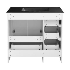 Swiss Madison Virage 36 Freestanding, Bathroom Vanity in Glossy White - Cabinet - SM-BV750W - The Home Selection