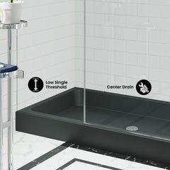 Swiss Madison Voltaire 60" x 32" Center Drain, Shower Base - SM-SB5 - The Home Selection