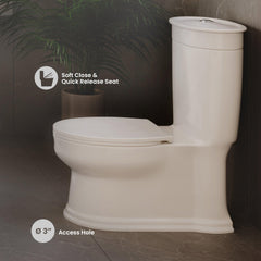 Swiss Madison Santorini One-Piece Elongated Toilet Dual-Flush 1.1/1.6 gpf - SM-1T190 - The Home Selection
