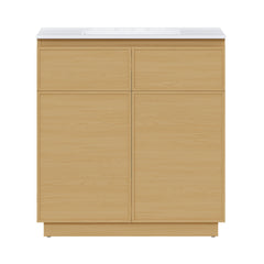 Swiss Madison St. Tropez 36" Freestanding Bathroom Vanity with 3-Hole Widespread Sink Top - SM-BV0802