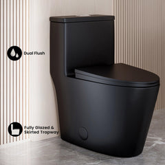 Swiss Madison Dreux One Piece Elongated Dual Flush Toilet with 0.95/1.26 GPF - SM-1T181 - The Home Selection