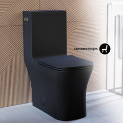 Swiss Madison Concorde One-Piece Square Toilet Side Flush 1.28 gpf - SM-1T107 - The Home Selection