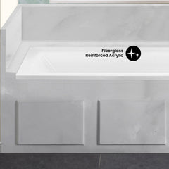 Swiss Madison Voltaire 60" X 30" Right-Hand Drain Alcove Bathtub - SM-DB560 - The Home Selection