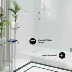 Swiss Madison Voltaire 60 x 32 Single-Threshold, Left-Hand Drain, Shower Base - SM-SB515 - The Home Selection