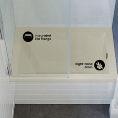 Swiss Madison Voltaire 48" X 32" Right-Hand Drain Alcove Bathtub in Bisque - SM-DB562BQ - The Home Selection