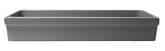 Alfi 48  Grey Matte Above Mount Fireclay Bathroom Trough Sink - AB48TRGM
