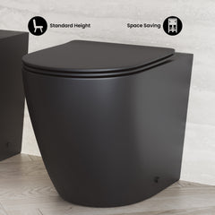 St. Tropez Back-to-Wall Elongated Toilet Bowl - SM-WT514 - The Home Selection