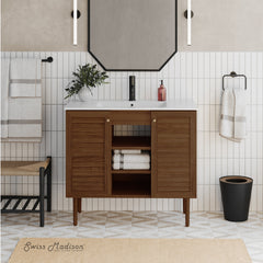 Swiss Madison Bron 36" Freestanding Bathroom Vanity with Sink Top - SM-BV6202