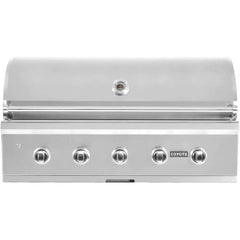 Coyote C-Series 42" Built-In Grill with 5 Infinity Burners™, 1275 sq. in. Cooking Area, Interior Lighting, Wing Guard - C2C42