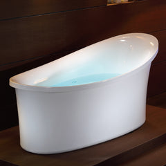 EAGO 6 ft White Free Standing Air Bubble Bathtub - AM1800