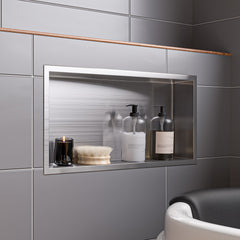 Alfi 24 x 12 Horizontal Single Shelf Bath Shower Niche - ABN2412