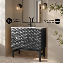 Swiss Madison Bosse 36" Freestanding Bathroom Vanity with Sink Top - SM-BV8802