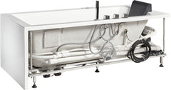 EAGO 6 ft Acrylic White Rectangular Whirlpool Bathtub w Fixtures - AM154ETL-R6