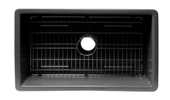 Alfi 32  x 19  Fireclay Single Bowl Undermount / Drop In Kitchen Sink w Grid - ABF3219SUD
