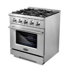 Cosmo 2-Piece Kitchen Package, 30″ Gas Range & Rose Gold Handle and Knob Set for GRP304 - COS-2PKG-171 - The Home Selection