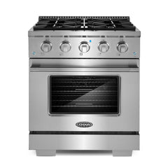 Cosmo 2-Piece Kitchen Package, 30″ Gas Range & Rose Gold Handle and Knob Set for GRP304 - COS-2PKG-171 - The Home Selection
