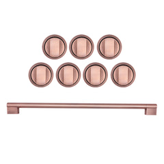 Cosmo 2-Piece Kitchen Package, 36″ Gas Range & Rose Gold Handle and Knob Set for GRP366 - COS-2PKG-173 - The Home Selection