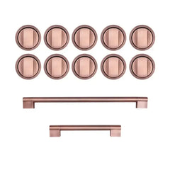 Cosmo 2-Piece Kitchen Package, 48″ Gas Range & Rose Gold Handle and Knob Set for GRP486G - COS-2PKG-176 - The Home Selection