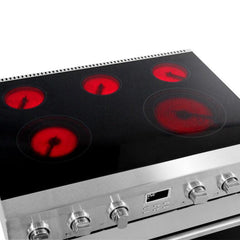 Cosmo 36" Electric Range with 6 Function Convection Oven - COS-ERC365KBD - The Home Selection