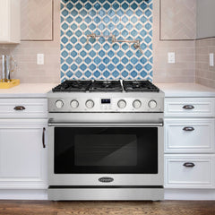 Cosmo 36" Professional Style Gas Range - COS-GRC366KB - The Home Selection