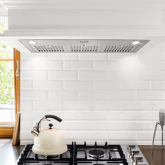 Cosmo 36" Stainless Steel Insert Range Hood with Push Button Controls - COS-36IRHP - The Home Selection