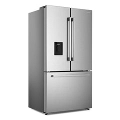 Cosmo 4 Piece Kitchen Package with 30" Freestanding Gas Range 30" Island Mount Range Hood 24" Built-in Fully Integrated Dishwasher & Energy Star French Door Refrigerator - COS-4PKG-694 - The Home Selection