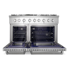 Cosmo 48" Dual Fuel Range with Griddle and Double Oven - COS-DFRL486GK - The Home Selection