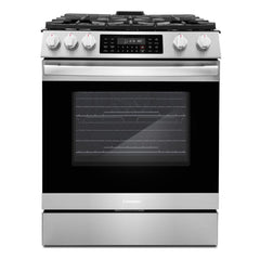 COSMO Professional Style 30 in. Slide-In Freestanding 6.1 cu. ft. Gas Range with 5 Sealed Gas Burners and Self Clean Air Fry Oven in Stainless Steel - COS-GRC305KTD - The Home Selection