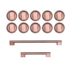 Cosmo Rose Gold Handle and Knob Set for GRP486G (GRP486GHK-RGD) - The Home Selection