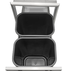 Coyote 18" Front To Back Trash Recycle Combo - C3-FBTRC - The Home Selection