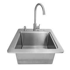Coyote 21" Sink with Drain, Faucet & Soap Dispenser - C3SINKF21 - The Home Selection