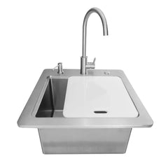 Coyote 21" Sink with Drain, Faucet & Soap Dispenser - C3SINKF21 - The Home Selection