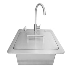 Coyote 21" Sink with Drain, Faucet & Soap Dispenser - C3SINKF21 - The Home Selection