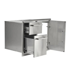 Coyote 31" Access Door & Double Drawer Combo - C3-CD2DC31 - The Home Selection