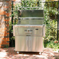 Coyote 36" Stainless Steel Charcoal Grill Cart - C1CH36CT - The Home Selection