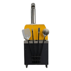 Coyote 40" Duomo Wood Fired Outdoor Pizza Oven Cart with Tool Holder - C1PZCART - The Home Selection