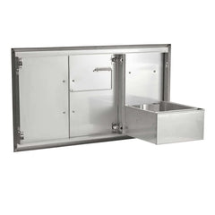 Coyote 45" Double Access Doors With Roll Out Trash - C3-CDPOD - The Home Selection