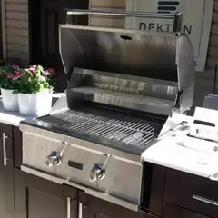 Coyote C-Series 28" Built-in Gas Grill with Infinite Burners, Warming Rack, Heat Control Grids, 40,000 BTU, Hood Lights, 640 sq. in. Cooking Area, Stainless Steel Grates - C1C28 - The Home Selection